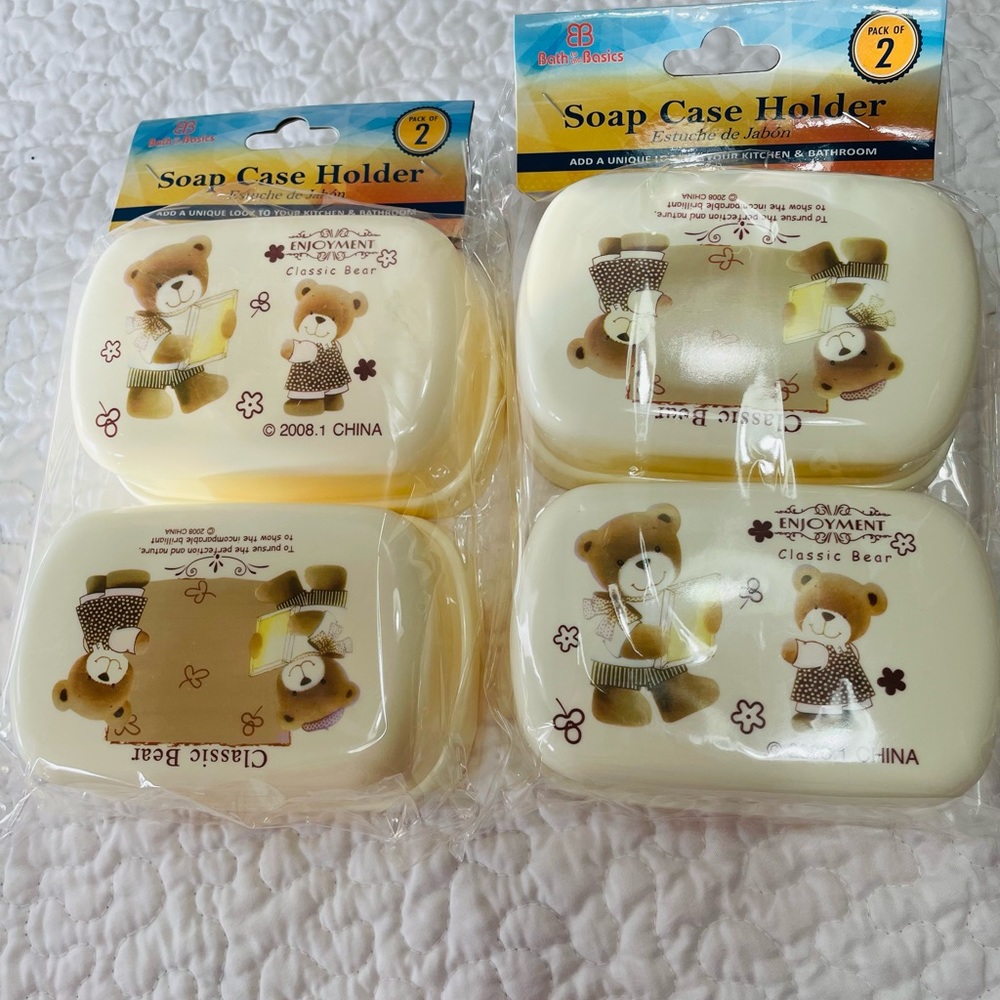2 Pack 4 Box Soap Case